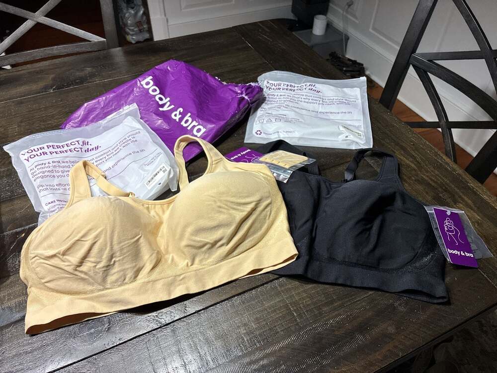 NIP Set of 2 Body & Bra Wireless Push Up Bra Seamless Supportive Plus Size 3XL